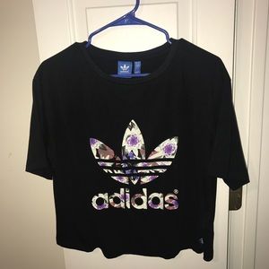 Adidas women's cropped tshirt